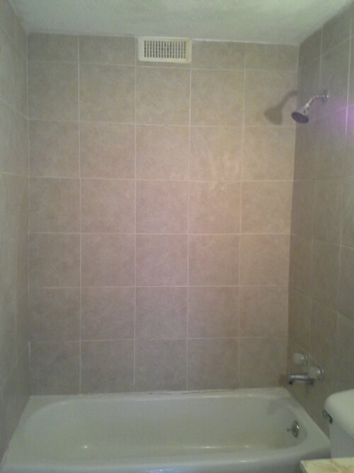 Ceramic Tile Installation in Shower